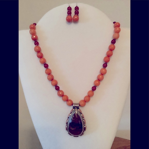 One of a Kind statement piece Tibetan Silver pendant of...